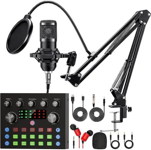 Main image of _Mega Brand Podcast Equipment Bundle,Recording Studio Package with Podcast Microphone and Voice Changer,Live Sound Card-Audio Interface for Laptop Computer Vlog Living Broadcast Live Streaming YouTube