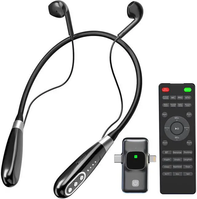 Main image of _Mega Brand E8 Wireless Sound Card Live Streaming Earphones,Portable Multi-Function Sound Card Live Broadcasting Audio Editing Earphones w/Remote Control,Suitable for PS5 Streaming Game YouTube TikTok