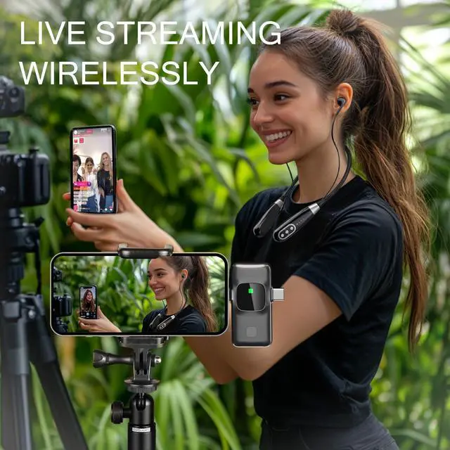 Alt view image 4 of 7 - _Mega Brand E8 Wireless Sound Card Live Streaming Earphones,Portable Multi-Function Sound Card Live Broadcasting Audio Editing Earphones w/Remote Control,Suitable for PS5 Streaming Game YouTube TikTok