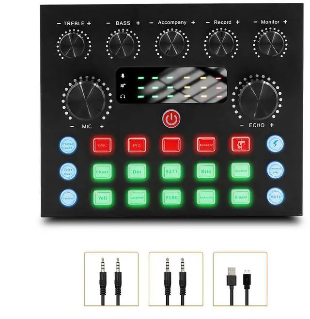 Main image of _Mega Brand Live Sound Card with Dj Mixer Effects & Voice Changer,Audio Mixer,Professional Sound Mixer Board,Live Sound Card Audio Mixer,Prefect for live Streaming/Podcasting/Gaming