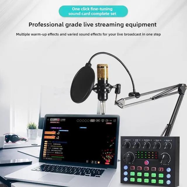 Alt view image 2 of 6 - _Mega Brand Live Sound Card with Dj Mixer Effects & Voice Changer,Audio Mixer,Professional Sound Mixer Board,Live Sound Card Audio Mixer,Prefect for live Streaming/Podcasting/Gaming