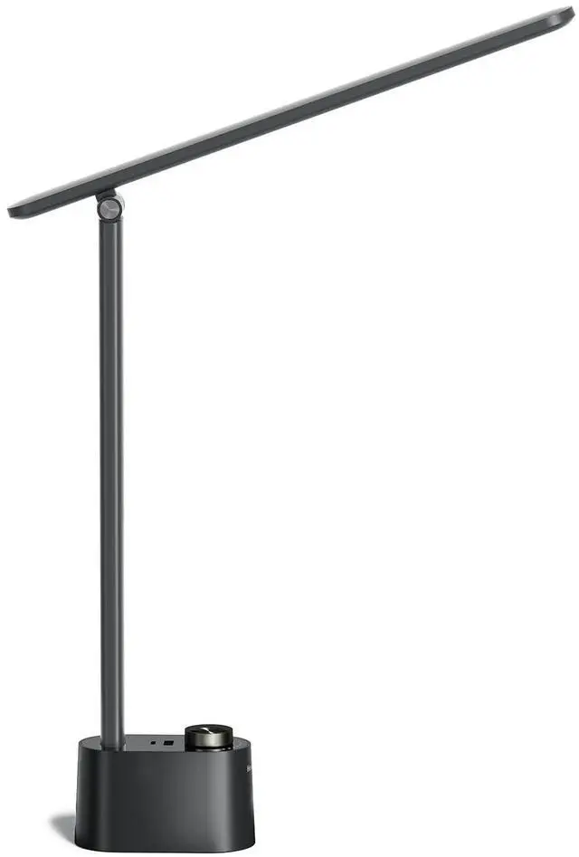 Main image of _Mega Brand Sunturalux LED Desk Lamp with USB Charging Ports HWT-H01 - Stepless Dimmable Eye Caring Desk Light for Home Office Bedroom Bedside College Dorm, Foldable Table Lamp Reading Lamp Black