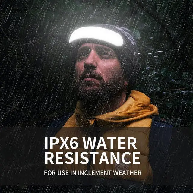 Alt view image 6 of 7 - _Mega Brand Headlamp Rechargeable PRO+,7500mAh 1500 Lumen Super Bright 230°Beam LED Head Lamp,Head Lights for Forehead,3 Modes,IPX6 Headlamps for Adults Camping/Mechanic/Hard Hat
