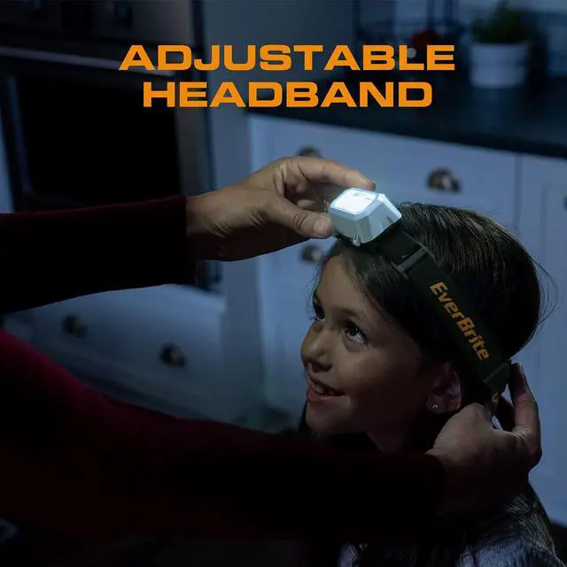 Alt view image 3 of 7 - 2 Pack LED Headlamp, 4 Lighting Modes with Pivoting Light Head | Batteries Included, IPX4 Water Resistant, Adjustable Headband, Battery Powered, Ideal for Camping, Running, Hiking, Emergency