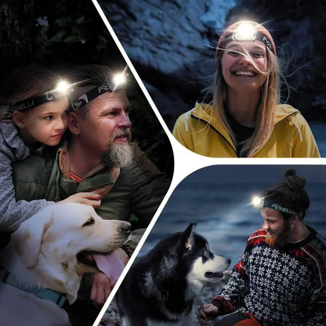 Alt view image 6 of 7 - _Mega Brand LED Headlamp Flashlight for Adults & Kids, Running, Camping, Hiking Head Lamp with White & Red Light, Comfortable Headband, Lightweight & Waterproof, 3 AAA Batteries