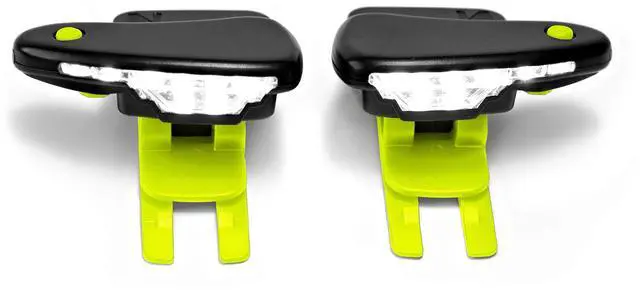 Main image of _Mega Brand Night Tech Gear Shoe Lights - for Runners, Dog Walking, Hiking & More - Safety Running Gear for High Visibility - Rechargeable Battery & Waterproof Light - Hands Free LED - Green