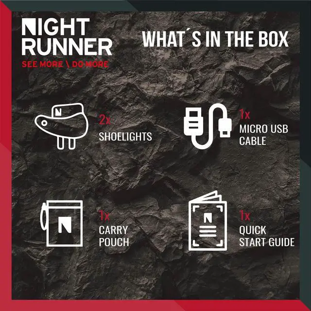 Alt view image 6 of 6 - _Mega Brand Night Tech Gear Shoe Lights - for Runners, Dog Walking, Hiking & More - Safety Running Gear for High Visibility - Rechargeable Battery & Waterproof Light - Hands Free LED - Green