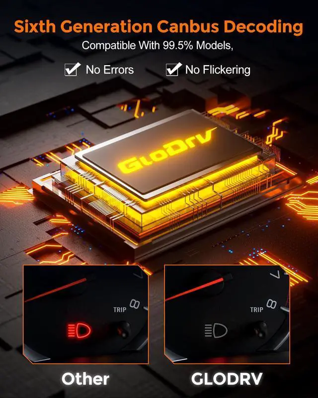 Alt view image 6 of 6 - _Mega Brand [2025 Upgrade] H 11 Led Bulbs [Latest & Brightest] 40000lm 800% Brighter 1:1 Mini Size Design With 6000k Cool WhiteDirect Installation Fog Light Bulbs Plug and Play, Pack of 2