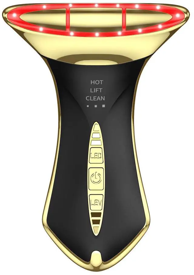 Main image of _Mega Brand True Beauty Glow Facial Massager for Neck Care, Red Light for Face,Water Resistant Luminesce 5-in-1 Led Facial Sculptor