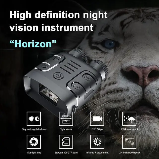 Alt view image 2 of 7 - _Mega Brand Night Vision Goggles, Binoculars 1080p Infrarednight Vision Scope 5X Digital Zoom, for Hunting, Camping, Travel, Surveillance