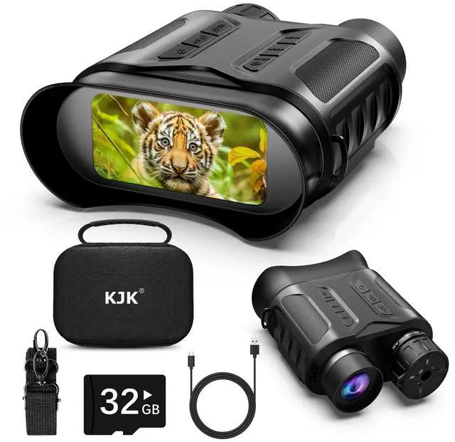 Main image of _Mega Brand 4K Digital Night Vision Goggles Binoculars for Total Darkness,32GB Memory Card for Photo and Video Storage,3''Large Screen Perfect for Hunting and Farm Monitoring