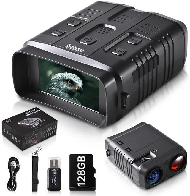Main image of _Mega Brand Night Vision Goggles 4K Night Vision Binoculars for Adults,10X Digital Zoom, 3''Large Screen Binoculars can Save Photo and Video with 128GB Memory Card & Rechargeable Lithium Battery