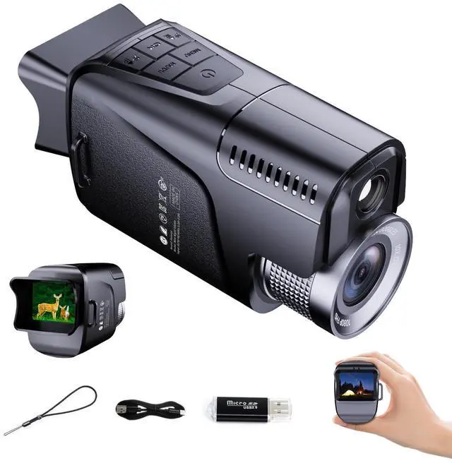 Main image of _Mega Brand 1080P FHD Night Vision monocular with 850NM IR Illuminator, 1500M Night Range, 10X Digital Zoom, 7-Layer Coated Lens, 2 Inch TFT Screen, 5 Hours Battery Life, IPX4 Waterproof
