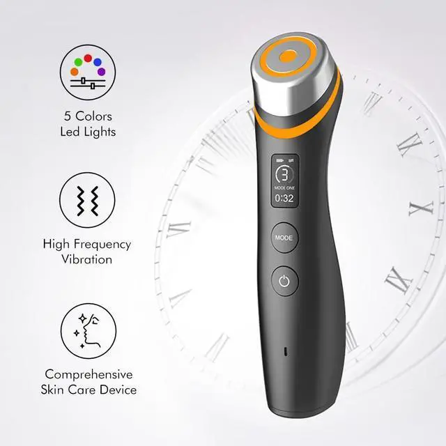 Alt view image 4 of 7 - _Mega Brand Skin Tightening Face Machine, Face Massager Tool with 5 Modes, Enhanced Absorption, Facial Neck Lifting, Firming and Pore Care