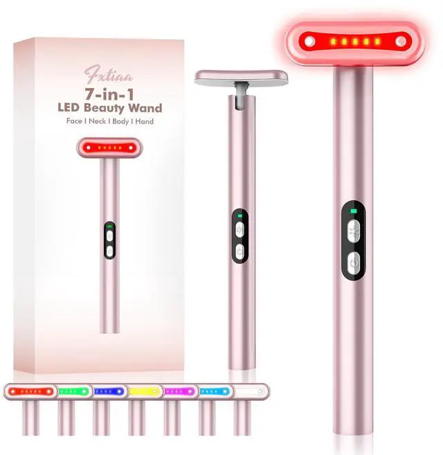 Alt view image 7 of 7 - _Mega Brand Red-Light-Therapy-for-Face, 7 in 1 LED Light Therapy Eye Equipment for Skin Care at Home Red Light Therapy Face Massager Skin Rejuvenation Light