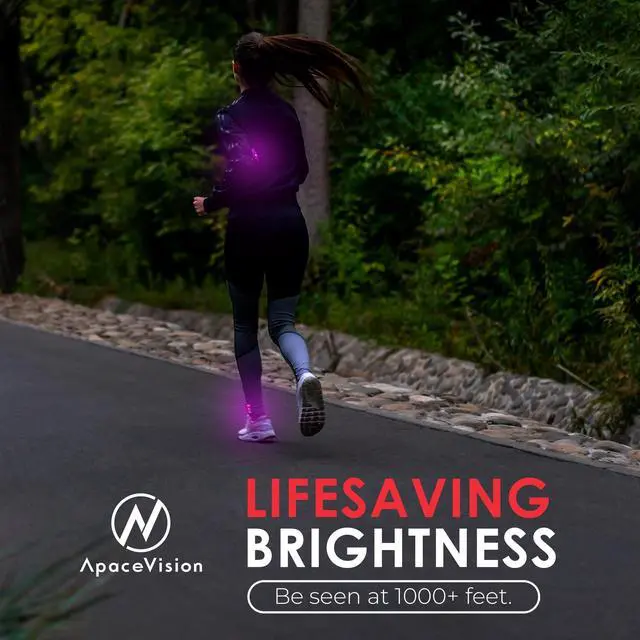 Alt view image 3 of 7 - _Mega Brand LED Safety Light (2 Pack) - Clip On Strobe/Running Lights for Runners, Dog, Bike, Walking, Boat, Kayak, Stroller and More - High Visibility Accessories for Your Reflective Gear, Bicycle