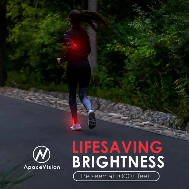 Alt view image 3 of 7 - _Mega Brand LED Safety Light (2 Pack) - Clip On Strobe/Running Lights for Runners, Dog, Bike, Walking, Boat, Kayak, Stroller and More - High Visibility Accessories for Your Reflective Gear, Bicycle