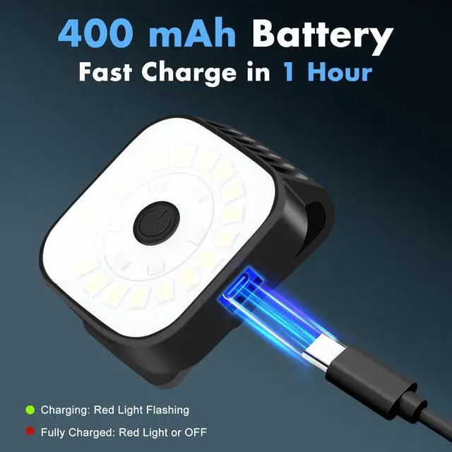 Alt view image 5 of 7 - _Mega Brand 2 Pack Running Lights for Runners - Rechargeable Clip on Flashlight,Dog Flashlights for Night Walking,4 Modes LED Running Light,Safety Lights at Night Running Gear for Jogging,Fishing