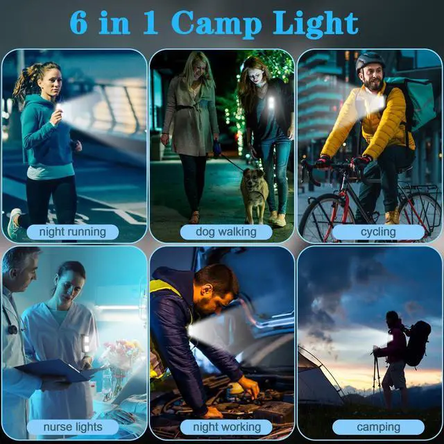 Alt view image 6 of 7 - _Mega Brand Small Rechargeable EDC Flashlight, Clip on Running Lights Gift for Runners, Safety Bike Lights for Dog Walking at Night, Hands Free Running Accessories Gear for Women Men