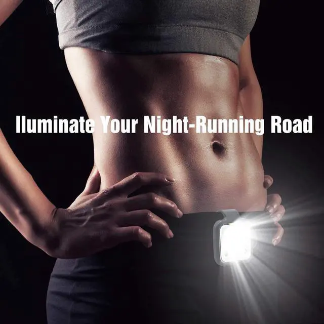 Alt view image 5 of 6 - _Mega Brand Running Light,2Pack Reflective Safety-Light for Runners,Rechargeable LED Light,Clip On Running Lights with Runners and Joggers for Camping,Hiking,Running,Outdoor Adventure (Black)