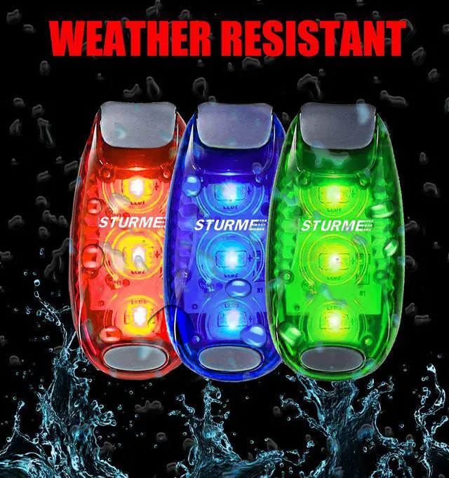 Alt view image 3 of 7 - _Mega Brand LED Safety Light Strobe Lights for Daytime Running Walking Bicycle Bike Kids Child Woman Dog Pet Runner Best Flashing Warning Clip on Small Reflective Set Flash Walk Night.Green Blue Redx2