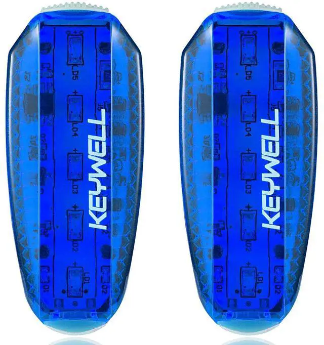 Main image of _Mega Brand USB-C Rechargeable LED Safety Lights(2 Pack)-Clip on Strobe Running Lights for Runners,Joggers,Walkers,Kids,Dogs,Bike Tail Lights-High Visibility Accessories for Reflective Gear(Blue)