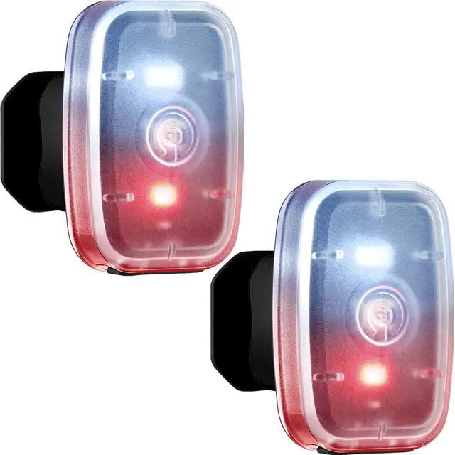 Main image of _Mega Brand Running Lights for Runners Rechargeable LED Safety Lamps USB Rechargeable Clip on Strobe Bicycle Tail Lamps with 5 Modes Flashing Bike Lights for Night Riding Walking Hiking Pet Dog