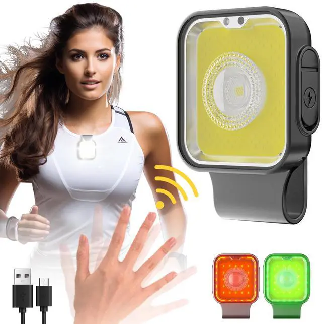 Main image of _Mega Brand Running Light, Rechargeable Clip on Running Lights, 12 Modes, Motion Sensor, Magnetic, Dog Lights for Night Walking, Camping, Outdoor Adventure