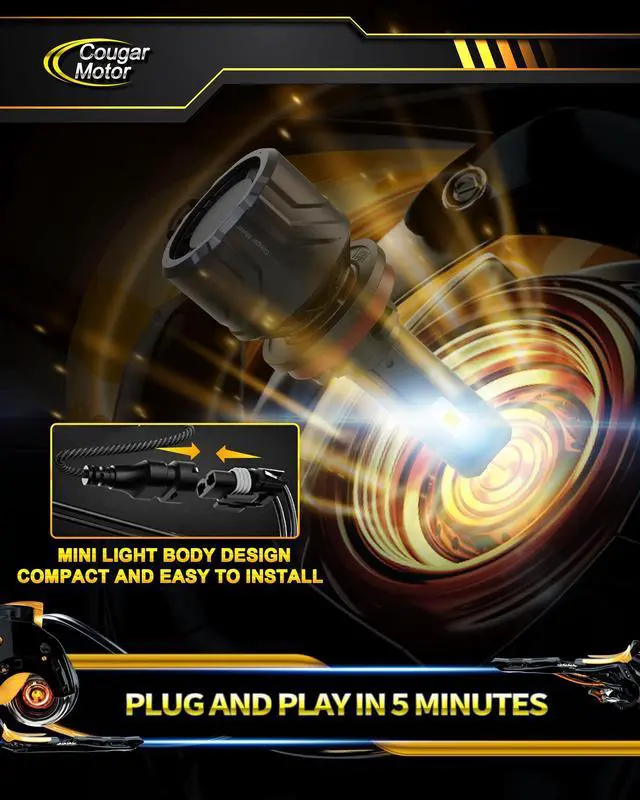Alt view image 4 of 7 - _Mega Brand H11 Bulbs, H11 Light Bulb H8 H9 Fog Lights 6500K White Non-Polarity H11 Fog Bulb Plug and Play - Pack of 2