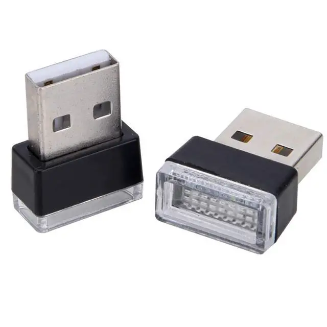 Alt view image 6 of 6 - _Mega Brand 2 Pcs Red Universal Mini USB LED Car Interior Ambient Atmosphere Lights for Car Interior Trunk Ambient Atmosphere