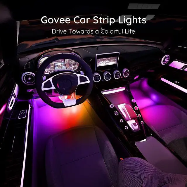 Alt view image 3 of 7 - _Mega Brand Car Lights, Smart RGBIC Interior Car Lights with APP, Remote Control, LED Lights for Car Decor, DIY Mode and Multiple Scene Options, 2 Lines Design 72 LED Lights for Car