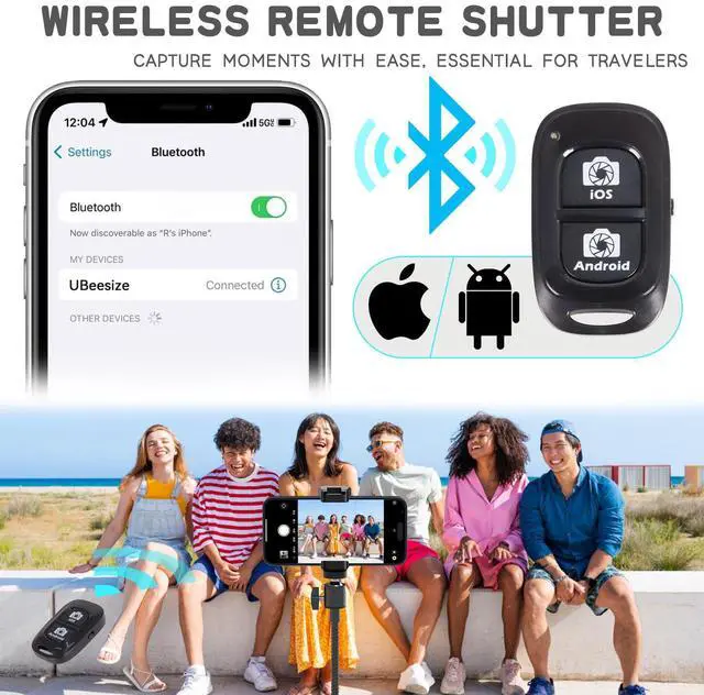 Alt view image 5 of 6 - 92 Cell Phone Tripod Stand with 16.5 Gooseneck and Remote, Overhead Tripod with Adjustable 360°Ball Head & Phone Holder for iPhone17 Pro Max/Pro/Plus/ /16/15/14/13, Android Cell Phone