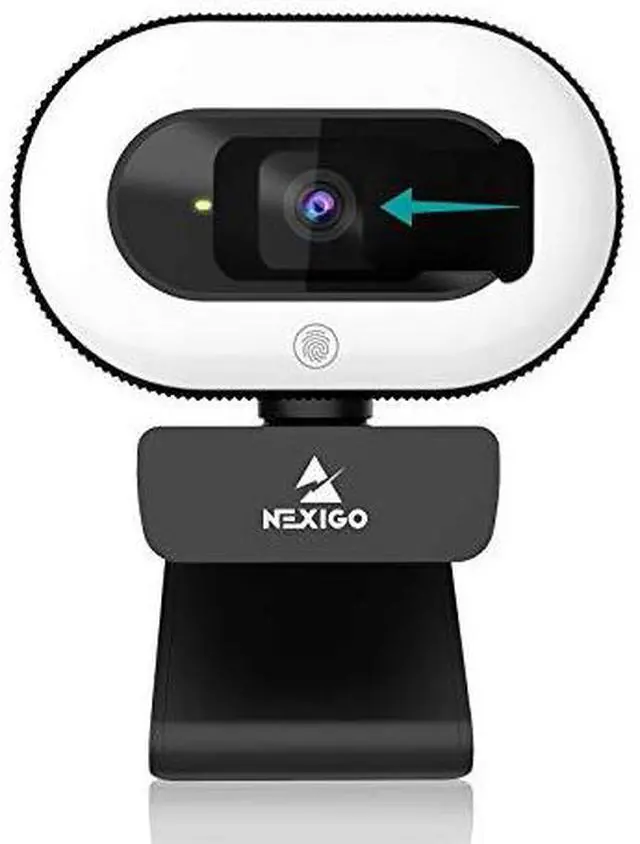 Main image of _Mega Brand StreamCam N930E with Software, 1080P Webcam with Ring Light and Privacy Cover, Auto-Focus, Plug and Play, Web Camera for Online Learning, Zoom Meeting Skype Teams, PC Mac Laptop Desktop