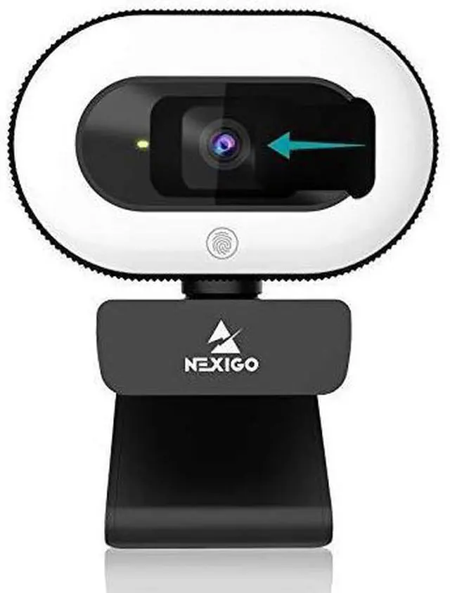 Alt view image 2 of 6 - _Mega Brand StreamCam N930E with Software, 1080P Webcam with Ring Light and Privacy Cover, Auto-Focus, Plug and Play, Web Camera for Online Learning, Zoom Meeting Skype Teams, PC Mac Laptop Desktop