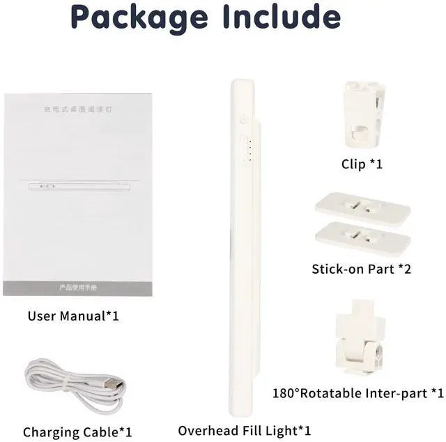 Alt view image 4 of 7 - _Mega Brand Rechargeable Video Conference Light with 3 Models and 5 Brightness Levels,Built-in 3600mAh Battery for Tiktok,Facebook,Meeting,Bookshelf Ceiling, Streaming, Piano, Emergency Tube Light