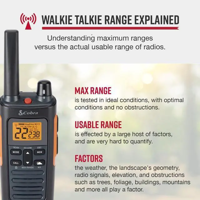 Alt view image 2 of 7 - _Mega Brand RX680 Walkie Talkies(2-Pack)-Rugged & Splashproof Two Way Radios Long Range, IP54 Water Resistant Design,60 Pre-Programmed Channels,Weather Alerts,Included Charging Dock(Black/Orange)