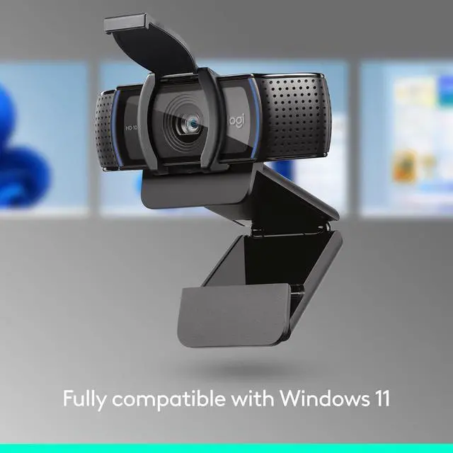 Alt view image 5 of 7 - _Mega Brand C920e HD 1080p Mic-Enabled Webcam, certified for Zoom, Microsoft Teams compatible, TAA Compliant