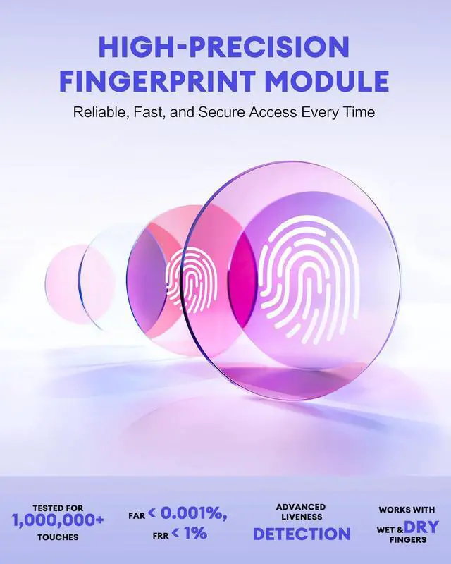 Alt view image 2 of 7 - APP Time Clock for Small Business, Fingerprint Biometric & PIN Clocking System, 2.4GHz WiFi Clocks in Machine for Employees with iOS/Android App, No Monthly Fee