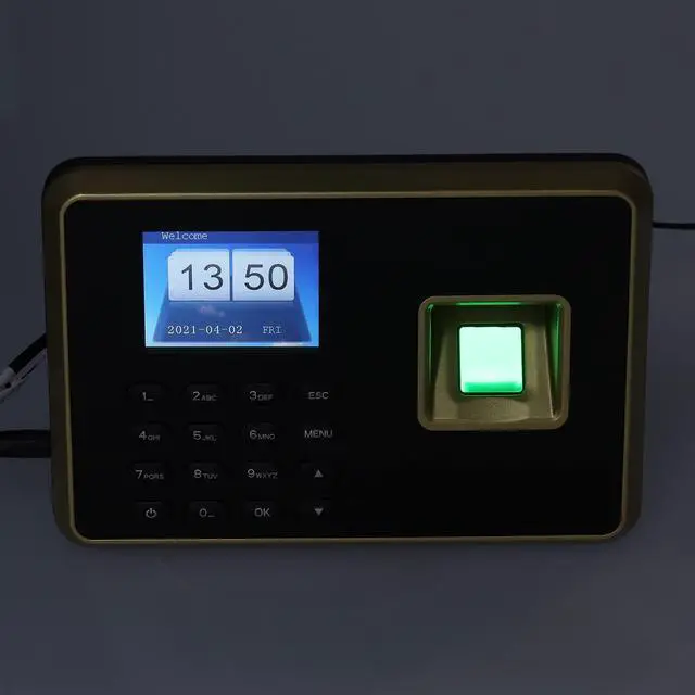 Alt view image 6 of 7 - Attendance Machine, 2.4in Attendance Machine Fingerprint Biometric TFT Colou, Time Clock for Employees Small Business(US-Black)