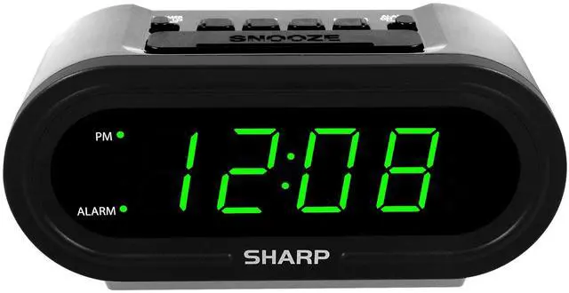 Main image of _Mega Brand Digital Alarm with AccuSet - Automatic Smart Clock, Never Needs Setting - Great for Seniors, Kids, and Everyone who Doesn't Want to Set a Clock! Silver Case with Green LEDs