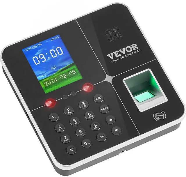 Alt view image 4 of 7 - _Mega Brand Time Clocks for Employees Small Business with Face, Fingerprint, RFID and PIN Punching in One, Biometric Time Clock with 5 RFID Cards & USB Drive, Automatic Punch in/Out, No Monthly Fees