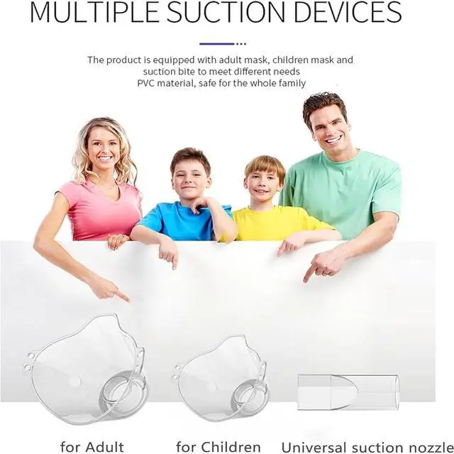 Alt view image 4 of 7 - _Mega Brand Portable Nebulizer, Effective Handheld Mesh Nebulizer Machine for Kids Adults, Breathing Machine Nebulizer Inhaler Home Use Travel Friendly