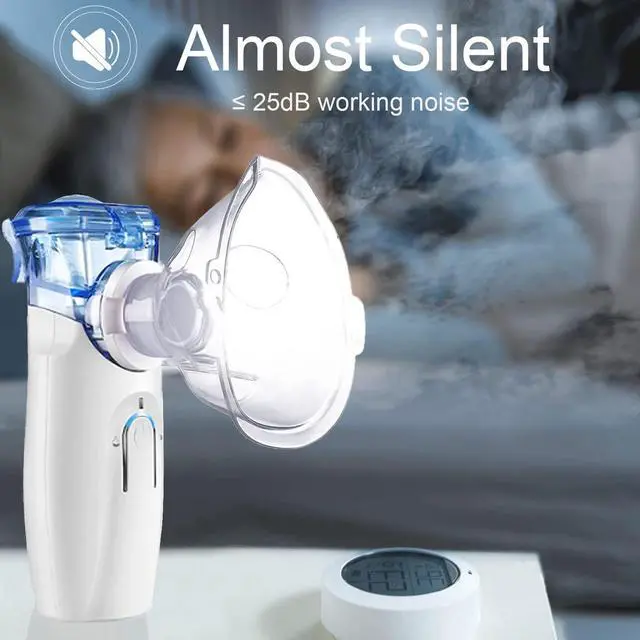 Alt view image 7 of 7 - Ultrasonic Nebulizer, Portable Nebulizer Machine with Two Power Mode