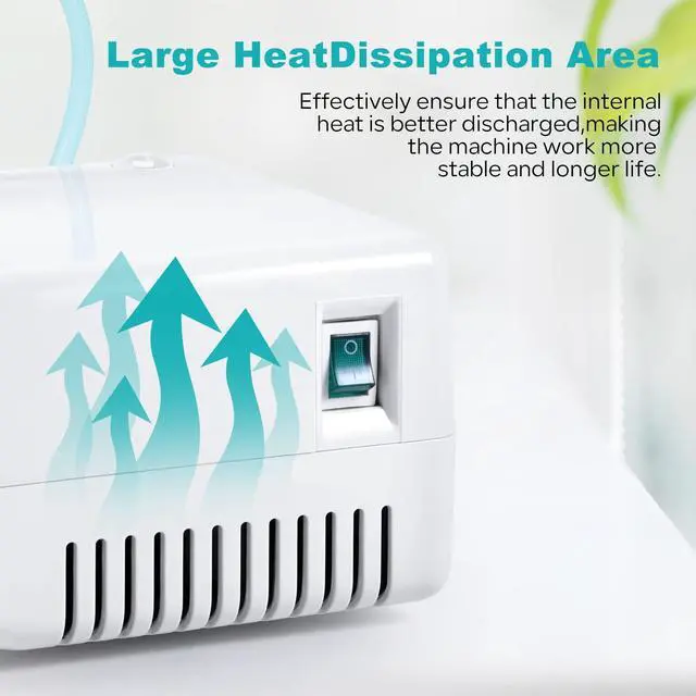 Alt view image 4 of 7 - Nebulizer Machine, Portable Nebulizer for Adults and Kids with 1 Set of Kits,