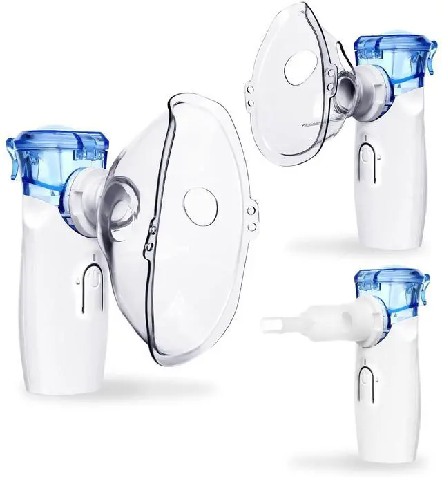Main image of _Mega Brand Portable Nebulizer,Cool Mist Inhaler for Breathing Problems,Nebulizer Machine for Kids&Adults,Handheld Mesh Atomizer for Home Daily Use or Travel