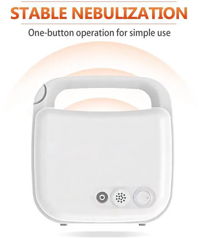 Alt view image 6 of 6 - Portable Nebulizer Machine for Adults and Kids, 09 Jet Nebulizer Steam Inhaler with Tubing Mask Kits for Home Use