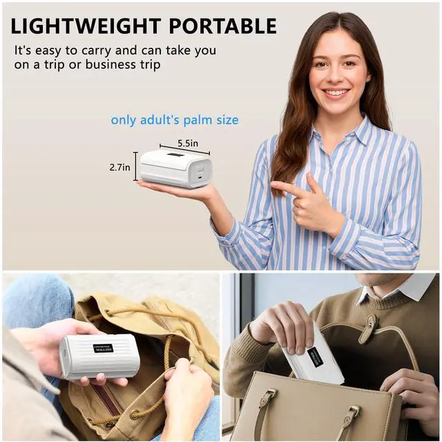 Alt view image 4 of 7 - _Mega Brand Nebulizer, Portable Nebulizer for Adults and Kids,Portable Nebulizer for Adults & Kids,Handheld Mesh Nebulizer for Breathing Problems
