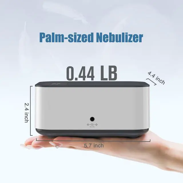 Alt view image 4 of 7 - _Mega Brand Smart Nebulizer for Adults and Kids-Digital Display Nebulizer with Mask,Desktop Compression Nebulizer for Breathing Treatment with Adjustable Time, as Well as on Work