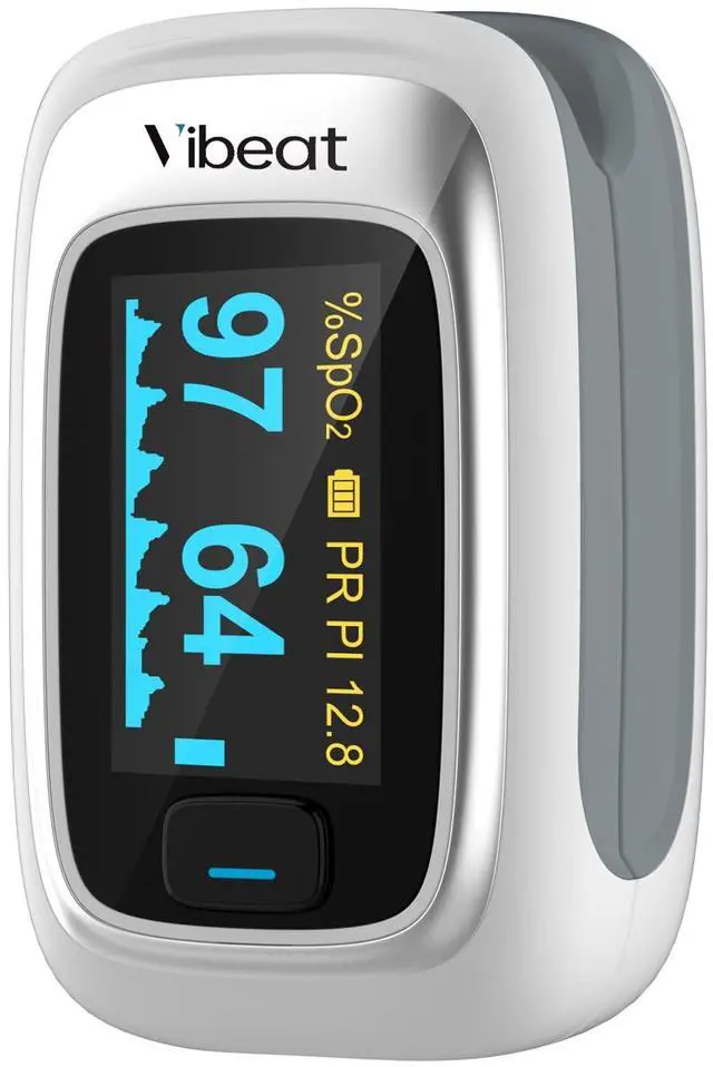Main image of _Mega Brand Fingertip Pulse Oximeter, Blood Oxygen Saturation Monitor| O2 Meter, Portable SPO2 & Pulse Rate Monitor, Batteries and Lanyard Included