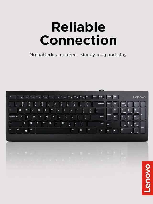 Alt view image 2 of 6 - 300 USB Keyboard, Wired, Adjustable Tilt, Ergonomic, Windows 7/8/10, GX30M39655, Black